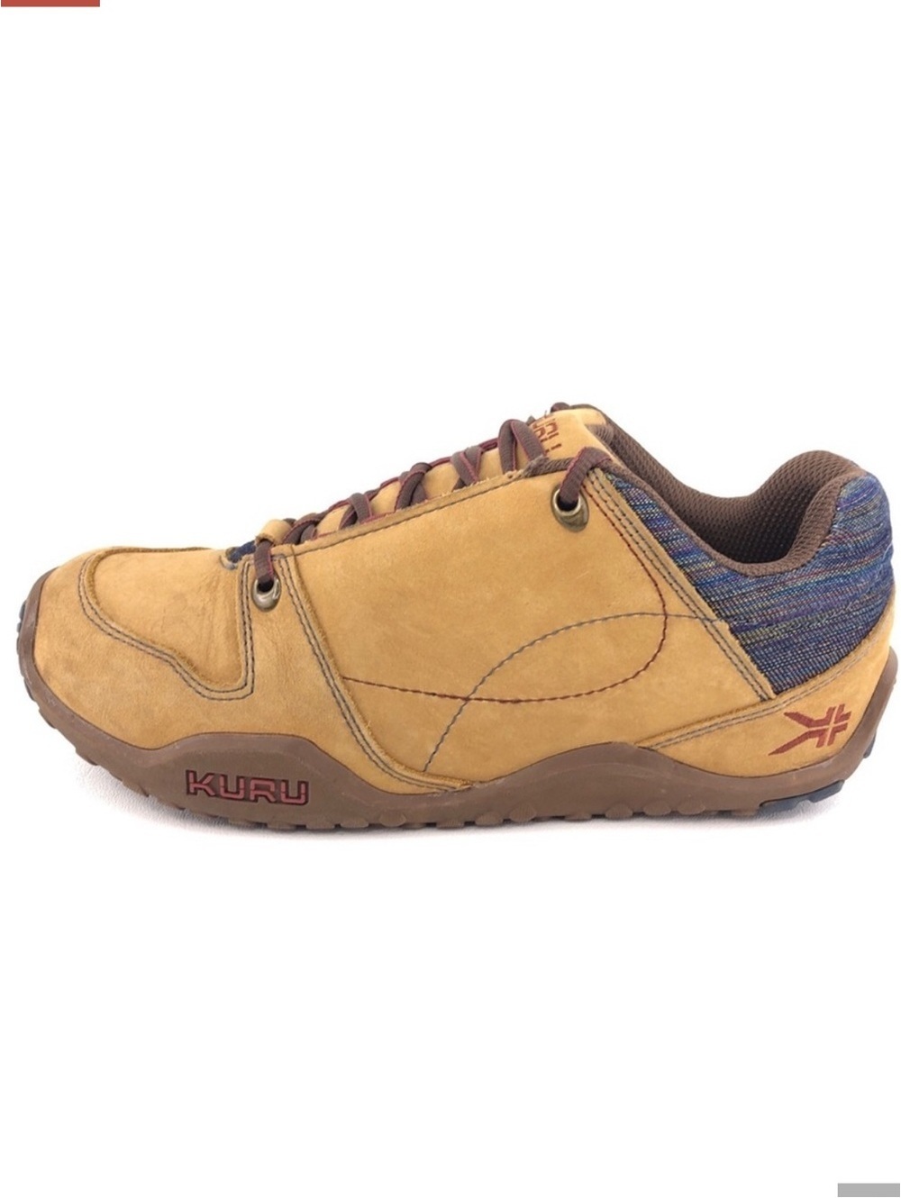 Kuru Kruzr II Leather Hiking Walking Comfort Tan Lace Up Low Top Shoe Sneaker 8
